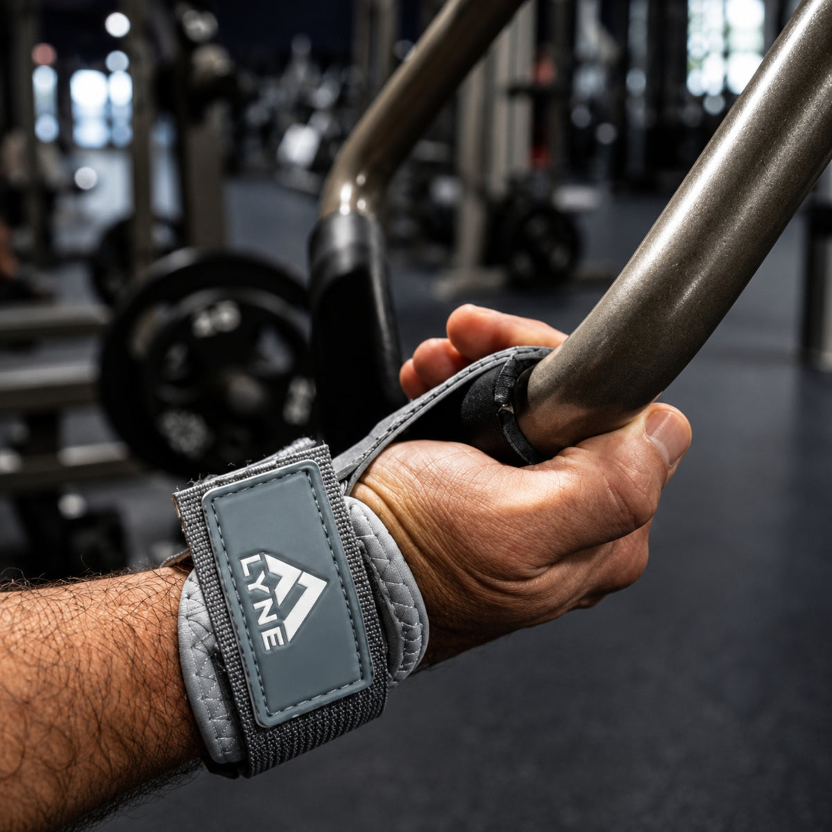 LYNE Lifting Grips with Wrist Support