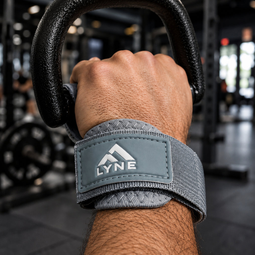 LYNE Lifting Grips with Wrist Support